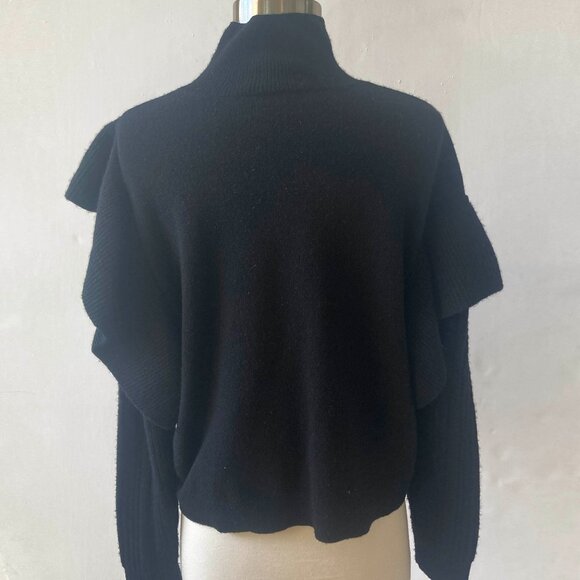 NAADAM Yisu Cable-Knit Turtleneck Pullover, Black, XS - Picture 7 of 11
